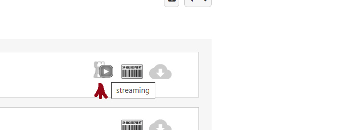 Der Knopf für Streaming Der Knopf für Streaming