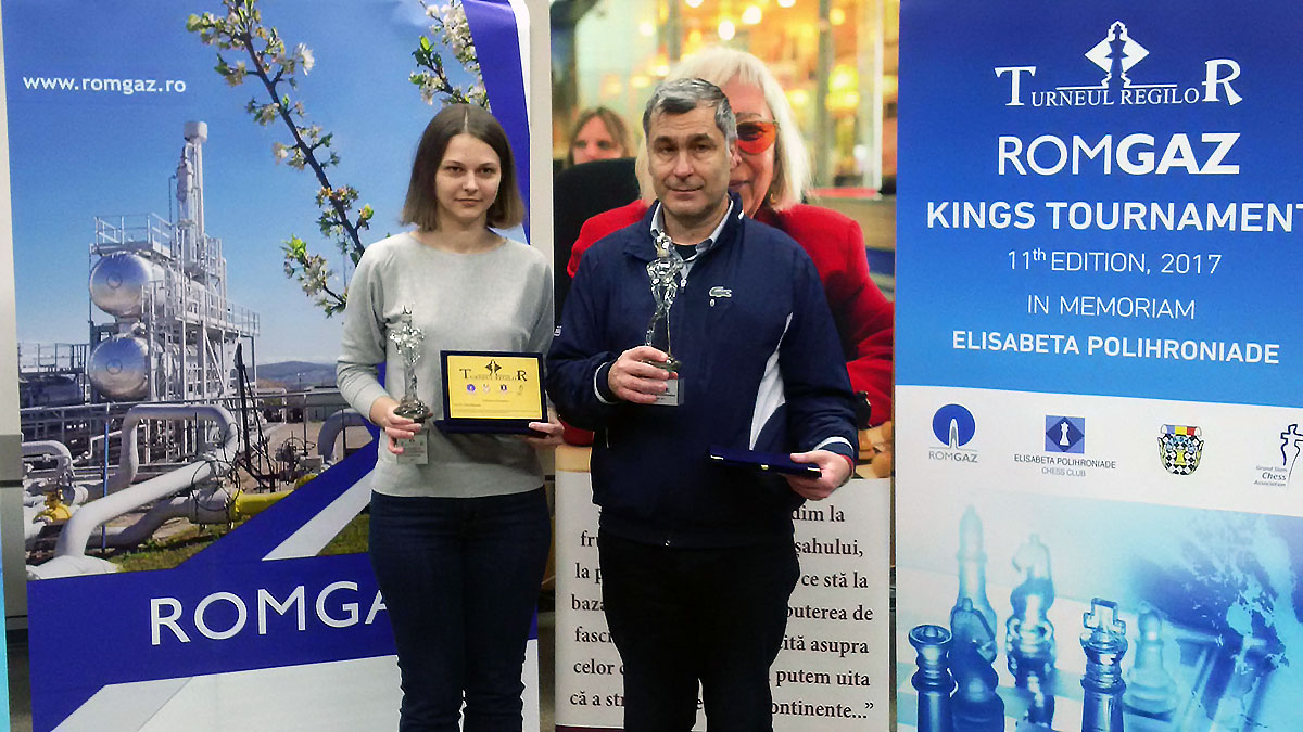 Anna Muzychuk and Vassily Ivanchuk Photo by Mircea Hodarnau