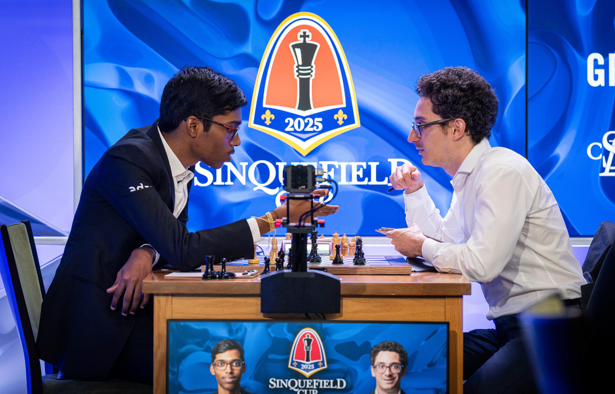 Praggnanandhaa Rameshbabu, Fabiano Caruana