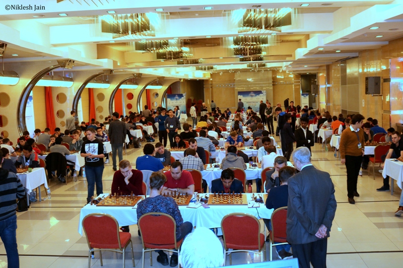 View of the venue during round 7 of the Aeroflot Open 2018